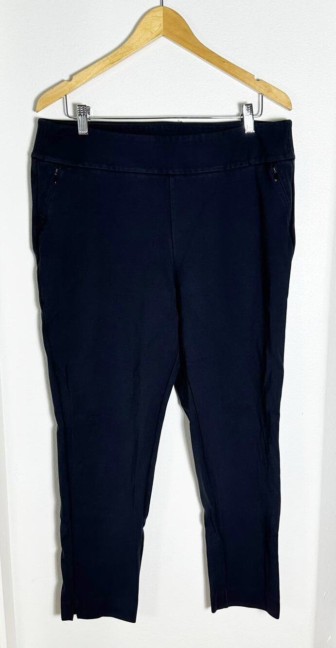 Soft Surroundings Metro Leggings Pull On Stretch Pants Charcoal Gray Womens XL